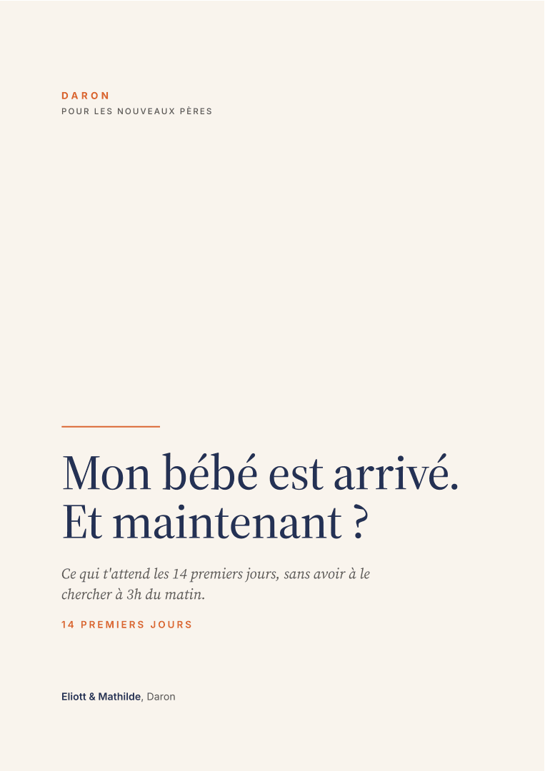 Aperçu d'une page du guide Mon bébé est arrivé. Et maintenant ?